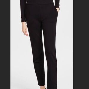 Basler Black Dress Pants Trousers Classic Straight Leg Hi-rise Sz. 38